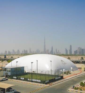 Ronaldinho Soccer Academy. Dubai.  High thermal insulation.