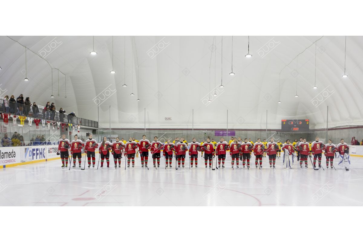 Hockey inflatable dome - View from inside